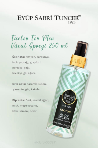 3'lü Eyüp Sabri Tuncer Body Splash Factor 250 ml ve ROSIE Pamuk 60'lı