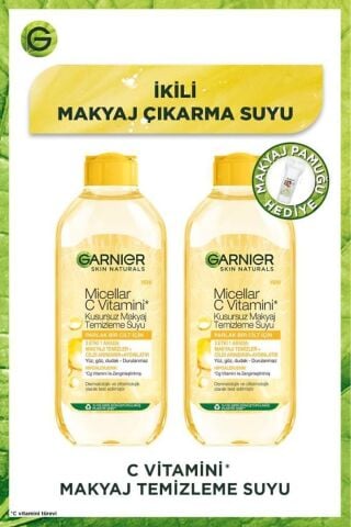 Micellar C Vitamini Kusursuz Makyaj Temizleme Suyu 400ml 2'li Set