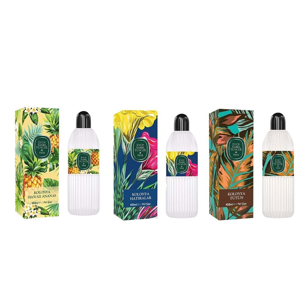 Eyüp Sabri Tuncer Kolonya Hawaii Ananas, Hatıralar ve Tütün Pet Şişe 400 ml