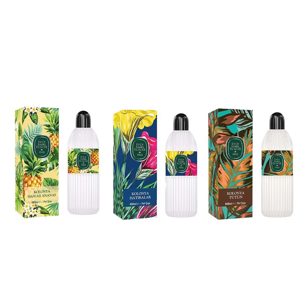 Eyüp Sabri Tuncer Kolonya Hawaii Ananas, Hatıralar ve Tütün Pet Şişe 400 ml