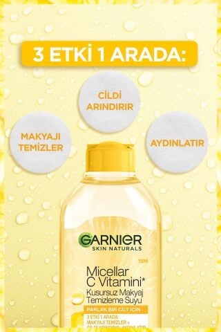 Micellar C Vitamini Kusursuz Makyaj Temizleme Suyu & C Vitamini Parlak Günlük Aydınlatıcı Krem