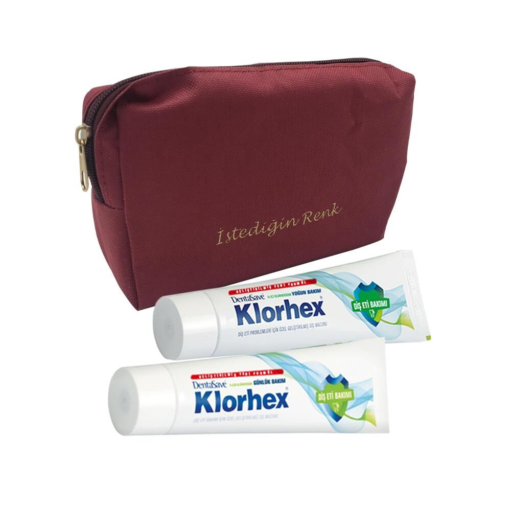 Dentasave Klorhex Diş Macunu Günlük Bakım ve Yoğun Bakım 75 ml Slogan Çanta Hediyeli