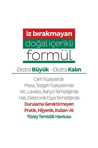 Sleepy Easy Clean Yüzey Temizlik Havlusu 100' lü x 12 Adet