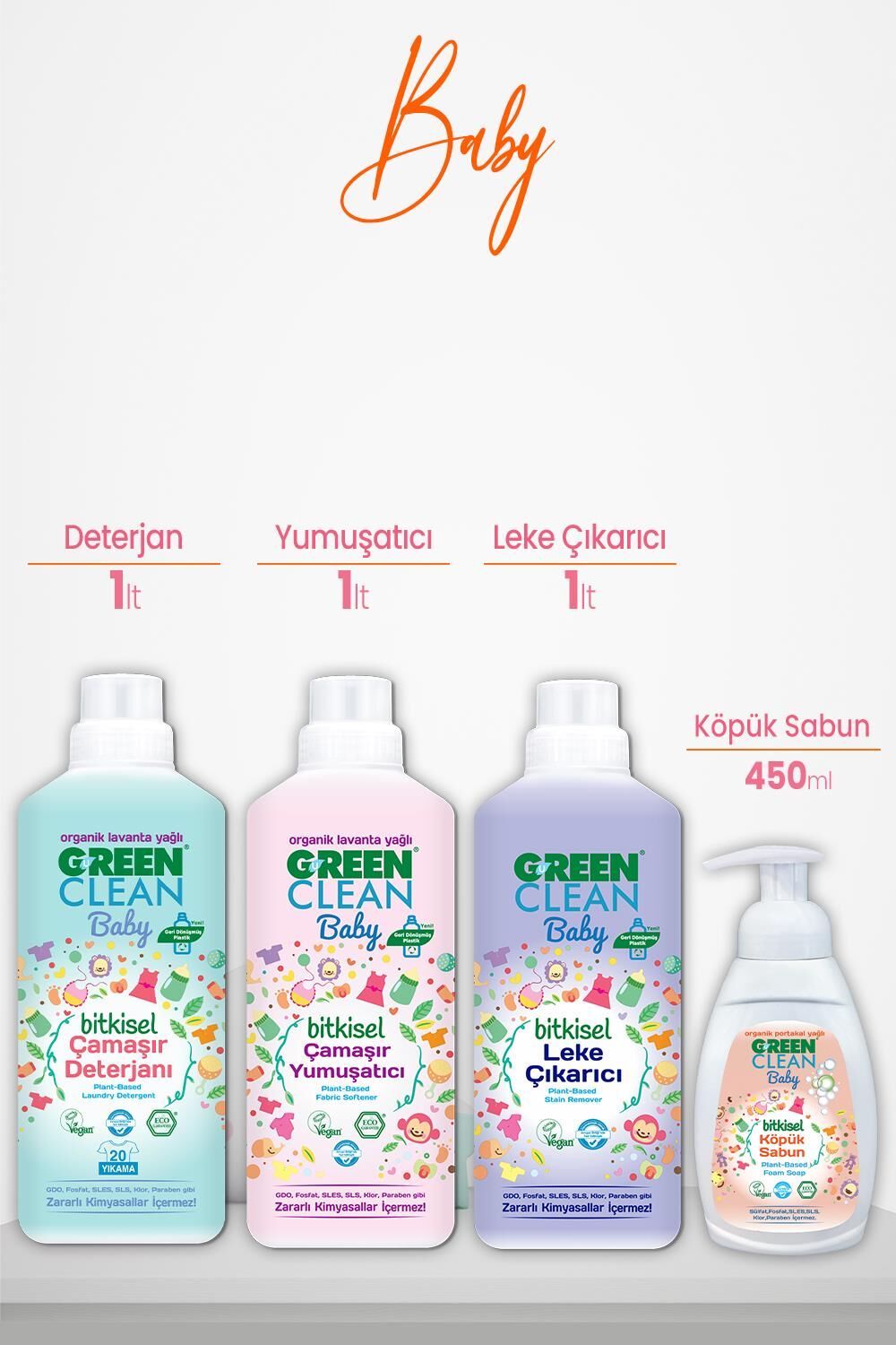 Green Clean Baby Hijyen Seti 4