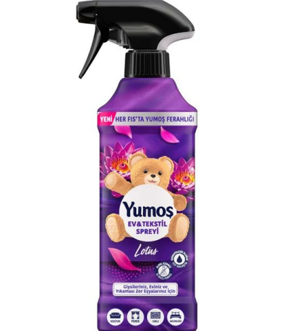 Yumoş Ev ve Tekstil Spreyi Lotus Yıkanması Zor Eşyalar Için 450 ml