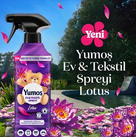 Yumoş Ev ve Tekstil Spreyi Lotus Yıkanması Zor Eşyalar Için 450 ml