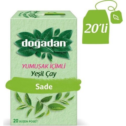 Doğadan Yumuşak İçimli Yeşil Çay 20'li