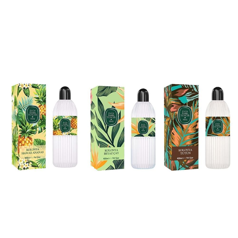 Eyüp Sabri Tuncer Kolonya Hawaii Ananas, Beyaz Çay ve Tütün Pet Şişe 400 ml