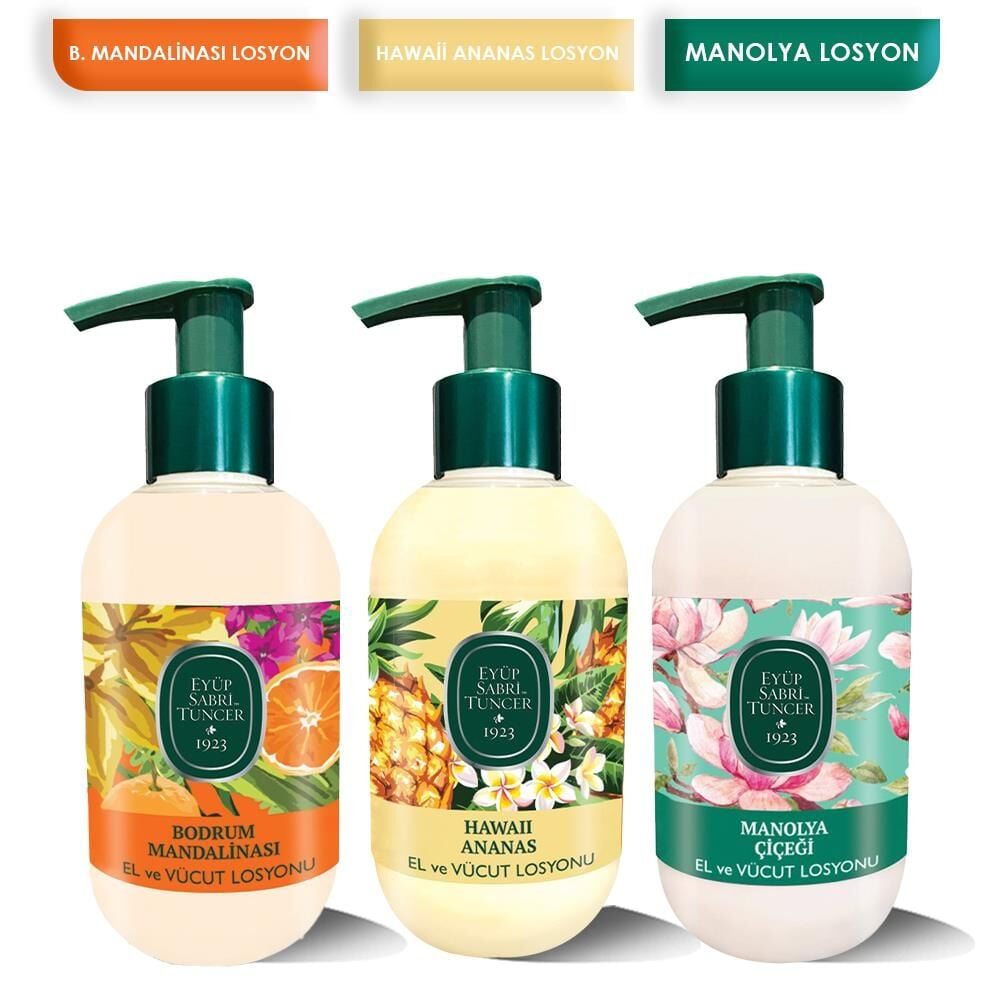Eyüp Sabri Tuncer Manolya, Hawaii Ananas ve B. Mandalina Losyon 280 ml