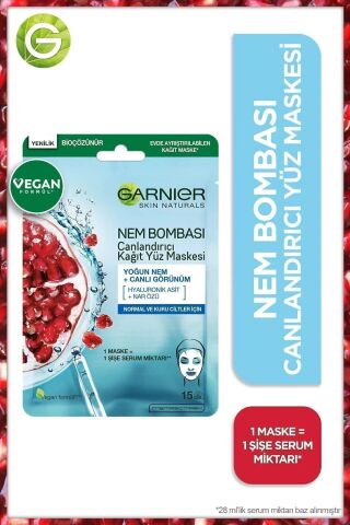 Nem Bombası Canlandırıcı Kağıt Maske 28 gr 3'lü