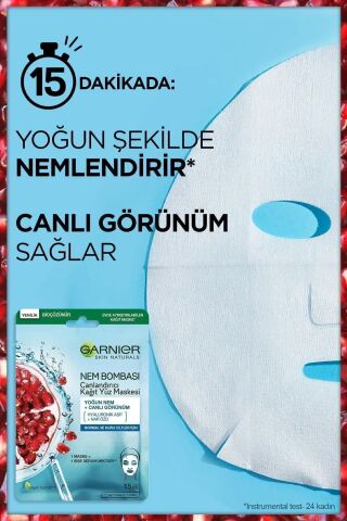 Nem Bombası Canlandırıcı Kağıt Maske 28 gr 3'lü