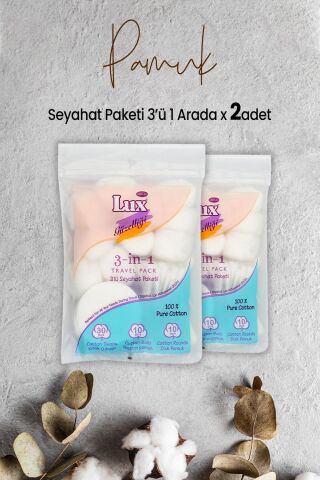 Lux 3' lü Seyahat Paketi x 2 Adet