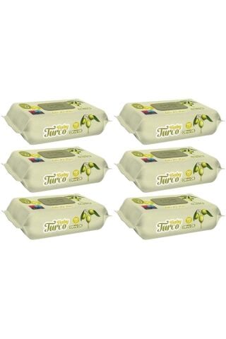 Baby Turco Turco Baby Islak Havlu 90'lı Zeytinyağlı X6 Adet