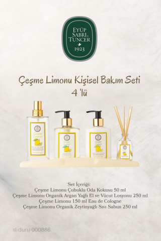 3 Adet Eyüp Sabri Tuncer Çeşme Limonu 4'lü Kişisel Bakım Seti ve ROSIE Pamuk