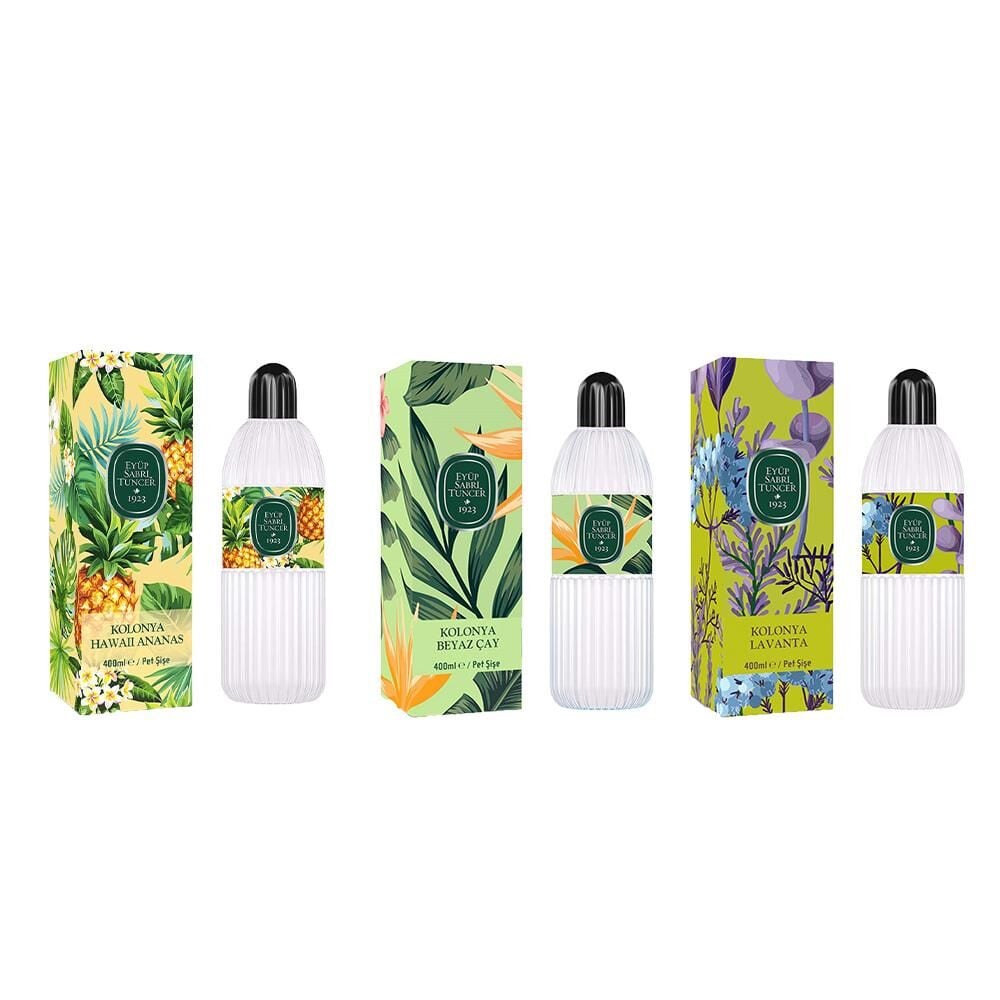 Eyüp Sabri Tuncer Kolonya Hawaii Ananas, Beyaz Çay ve Lavanta Pet Şişe 400 ml