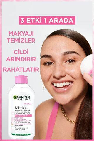 Micellar Kusursuz Makyaj Temizleme Suyu 200ML + Nem Bombası Canlandırıcı Kağıt Maske x2