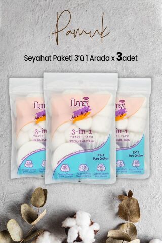 Lux 3' lü Seyahat Paketi x 3 Adet