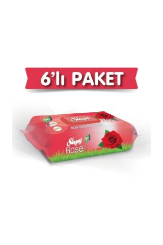 Sleepy Gül Kokulu Islak Havlu 6x90 Lı 6 Paket 540 Yaprak