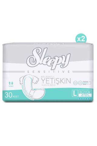 Sleepy Sensitive Yetişkin Bezi Large 30 Adet x 2 Adet