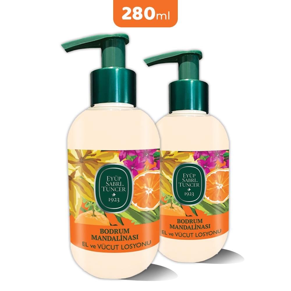 Eyüp Sabri Tuncer Bodrum Mandalinası El ve Vücut Losyonu 280 ml x 2