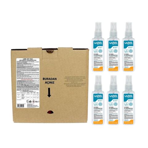 Eyüp Sabri Tuncer Labs Hijyenik El Dezenfektanı 5 Lt Ve 125 Ml x 6 Adet