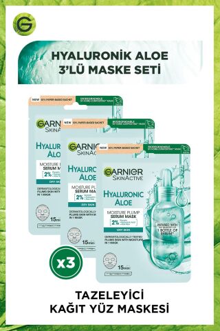 Garnier Kağıt Yüz Maskesi Tazeleyici Hyaluronik Aloe 28 gr
