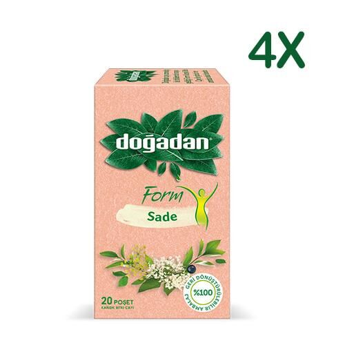 Doğadan Form Çay Sade 20'li X 4 Adet