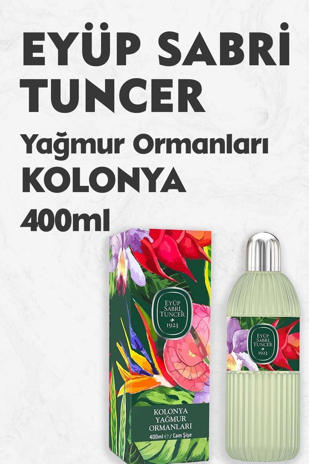 Eyüp Sabri Tuncer Yağmur Ormanları Cam Şişe Kolonyası 400 ml