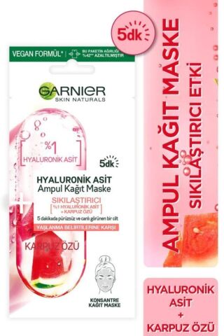 Ampul Kağıt Maske Hyaluronik Karpuz Özü 15 gr X 3 Adet