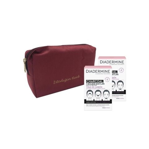 Diadermine Kömürlü T Bölgesi Bantları 6 Bant x 2 ve 'İstediğin Sen' Çanta Hediyeli