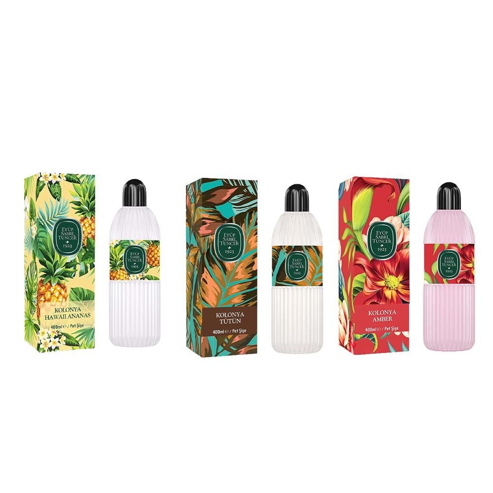 Eyüp Sabri Tuncer Kolonya Hawaii Ananas, Tütün ve Amber Pet Şişe 400 ml