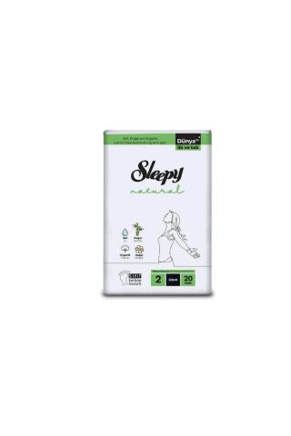Sleepy Natural Hijyenik Ped Uzun 20 adet*2 Paket Toplam 40 Adet