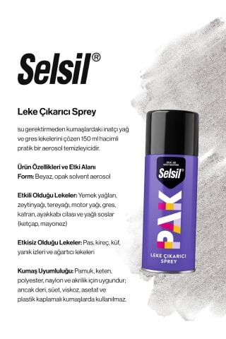 11 adet Selsil PAK 150 ml Leke Çıkarıcı Sprey ve Rosie Pamuk