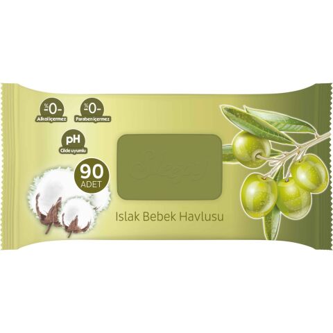 Sleepy Zeytinyağlı Islak Havlu 12x90 1080 Adet