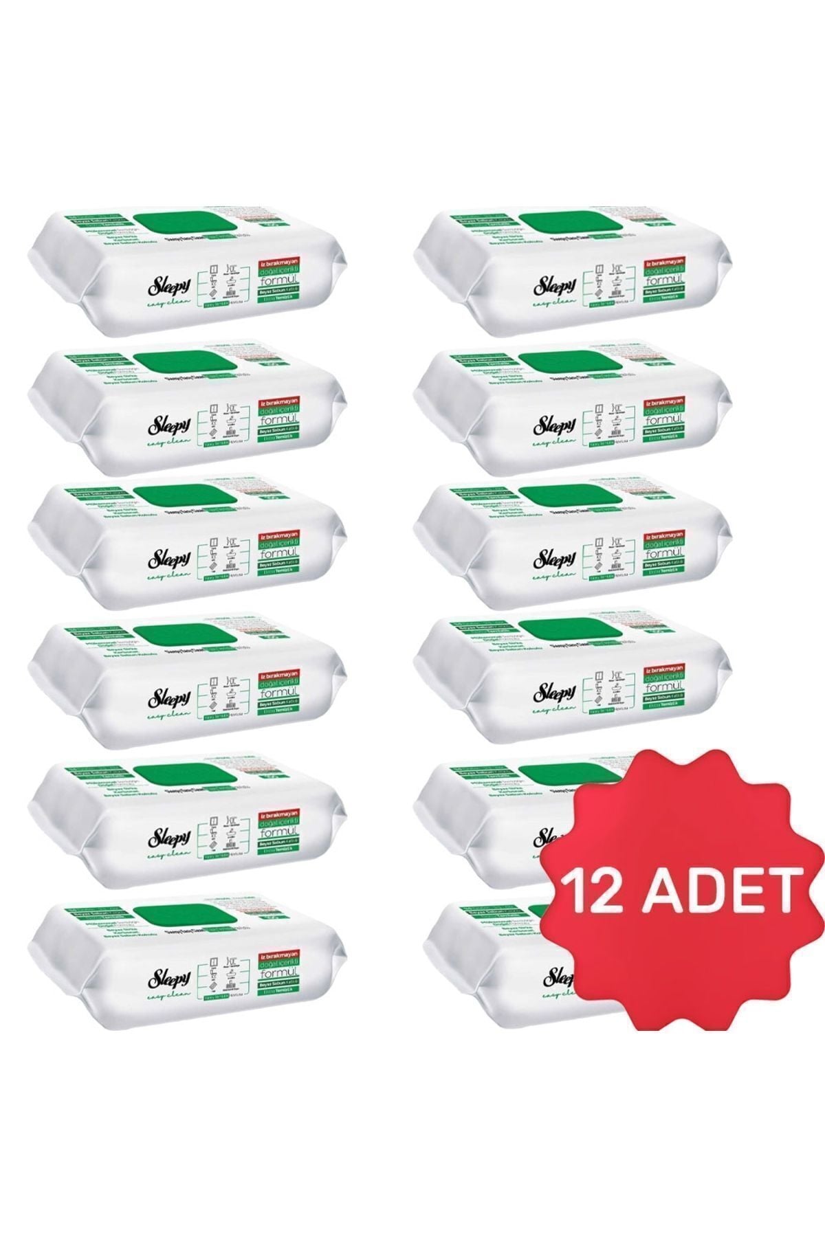Easy Clean Yüzey Temizlik Havlusu 100 Yaprak x 12 Adet