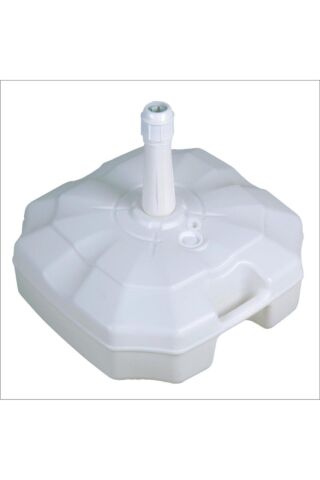 Eğilebilir 2 Metre Çapında Plaj Şemsiyesi + 20 Litre Bidonlu + Taşıma Çantası Hediyeli - Krem