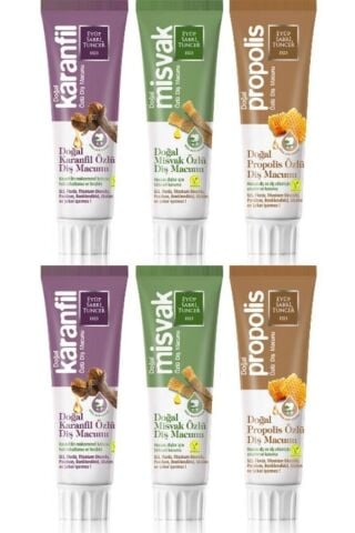 Eyüp Sabri Tuncer 6 lı Diş Macunu Seti Propolis, Karanfil ve Misvak Özlü