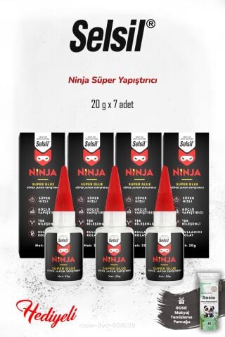 Selsil 7'li Ninja Süper Japon Yapıştırıcı 20 g ve Rosie Pamuk