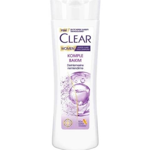 Clear Women Kepeğe Karşı Etkili Şampuan Komple Bakım Derinlemesine Nemlendirme 350 ml