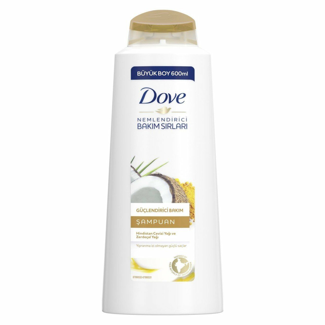 Dove Hindistan Cevizi Yağı ve Zerdeçal Yağlı Şampuan 600 ml