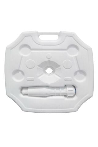 Yeşil Beyaz Çizgili Plaj Ve Güneş Şemsiyesi 200/8, 20 Litre Bidonlu Taşıma Çantası Hediyeli