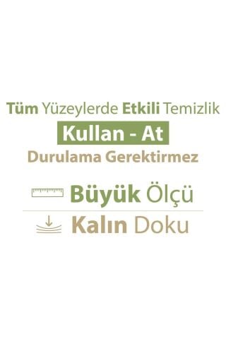 Baby Turco Doğadan Yüzey Temizlik Havlusu 100'lü Yeşil Sabun/Yeşil Çam 600 Yaprak