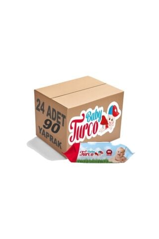 Baby Turco Islak Mendil 90 Lı X 24 Adet