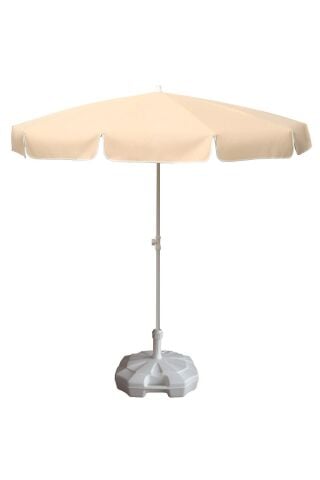 Plaj Ve Güneş Şemsiyesi Krem Renk 20 Litre Bidonlu Taşıma Çantası Hediyeli