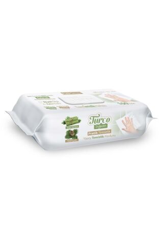Baby Turco Pratik Yüzey Temizlik Havlusu 100'lü Yeşil Sabun/Yeşil Çam (2 Li Set) 200 Yaprak