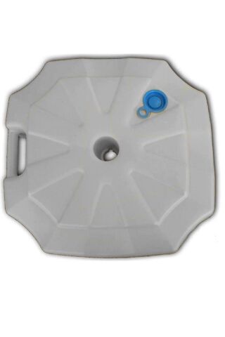 Şemsiye Bidonu, Gölgelik Bidonu Beyaz Renkli 20 Lt Hacimli