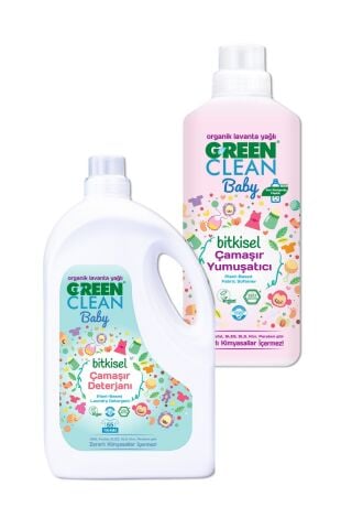 Green Clean Baby Çamaşır Deterjanı 2,75 Lt Baby Yumuşatıcı 1 Lt