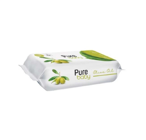 Pure Baby Zeytinyağlı Islak Bebek Havlusu 50 Yaprak
