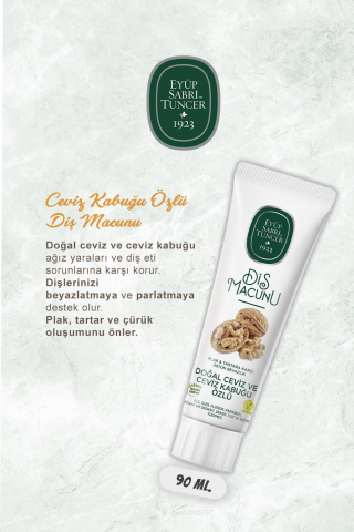 11 AL 10 ÖDE Eyüp Sabri Tuncer Diş Macunu Ceviz Özlü 90 ml ve Diş Macunu Aparatı