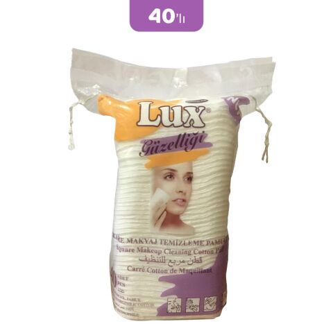 Lux Disk Kare Makyaj Pamuğu 40' lı